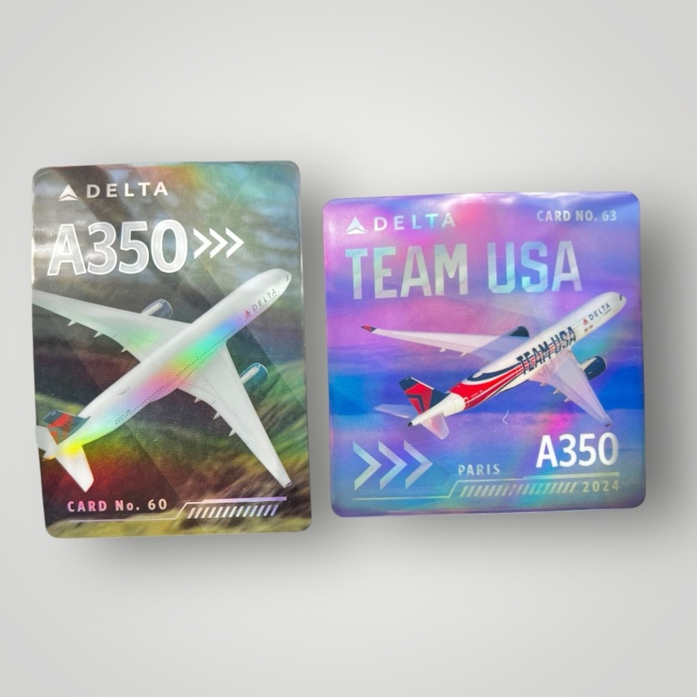 Delta Air Lines Pilot Trading Cards Team USA 2024 Olympic & A350 Collectible New